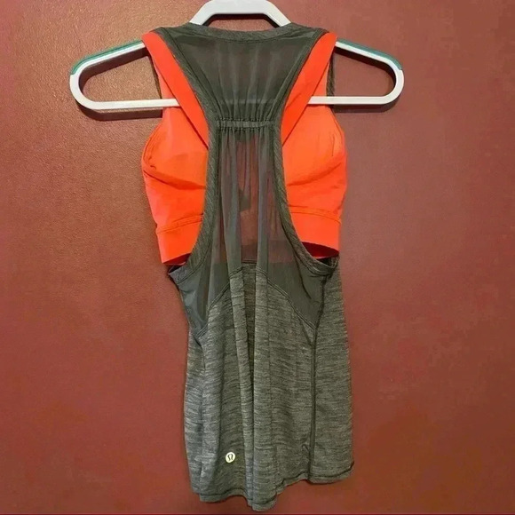 Lululemon Gray Tank Sport Bra Attached - Picture 8 of 8